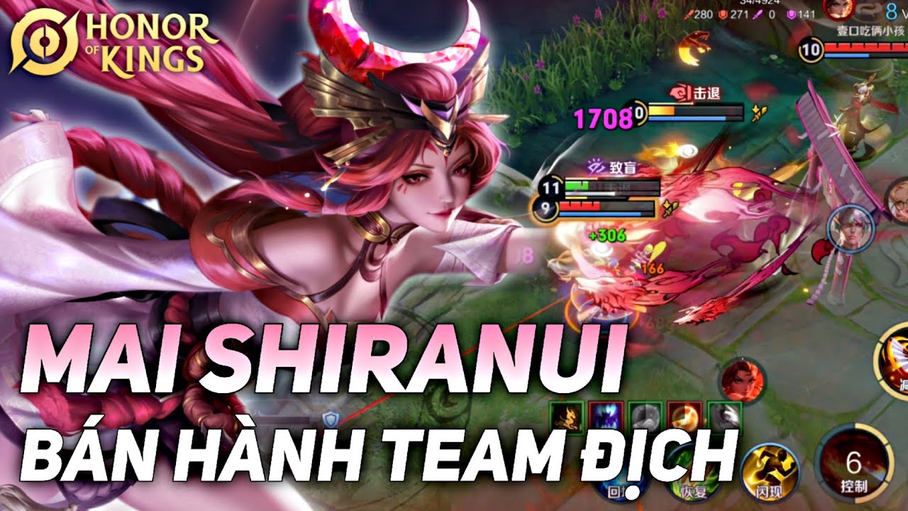 [ HONOR OF KINGS / VGVD ] GAMEPLAY MAI SHIRANUI - GÁNH TEAM CÙNG PHÁP SƯ ĐANG DẦN BỊ LÃNG QUÊN