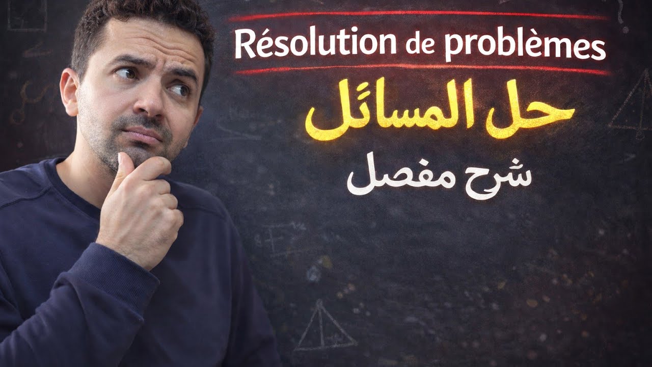 résolution de problèmes  : mise en équation /  exercices corrigés حل المسائل
