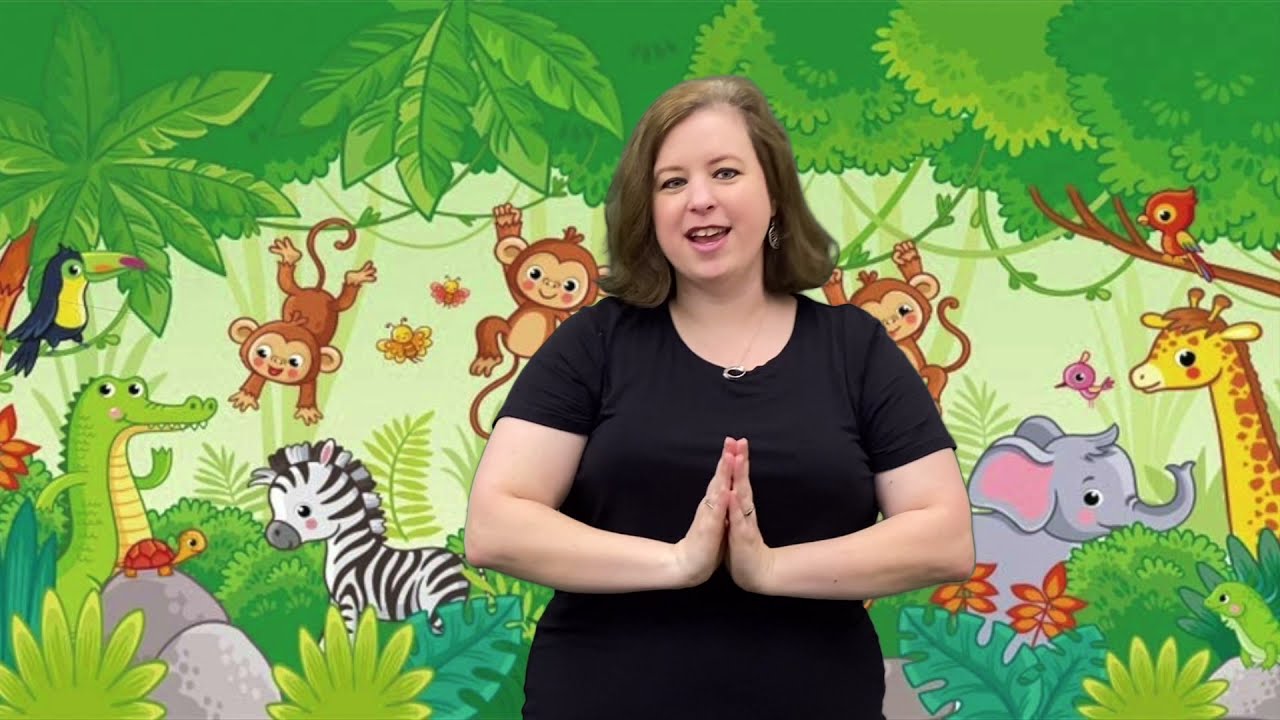 Family Story Time: Zoo Animals (Part 3: Action Rhyme- 5 Little Monkeys)