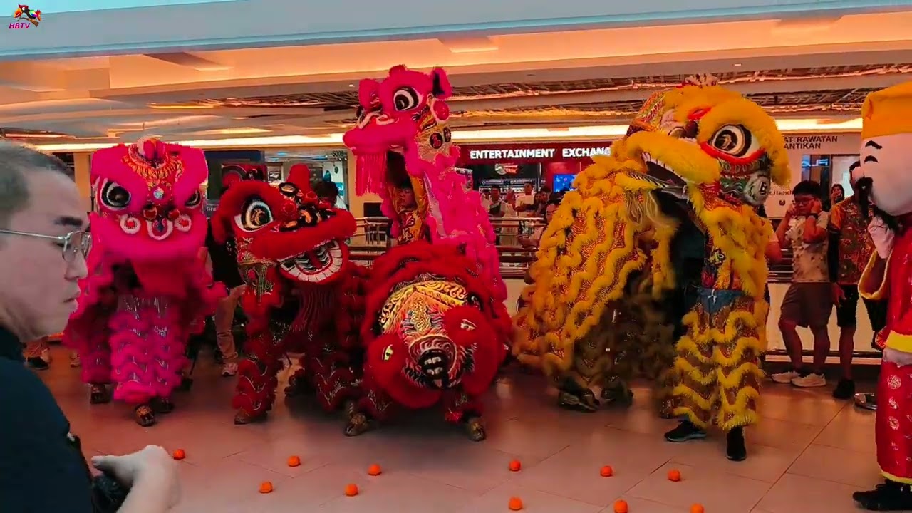 Selangor Teck Ngai (雪州德藝龍獅體育會) Six Lion Blessing at Home Security Outlet at Mid Valley Megamall, KL