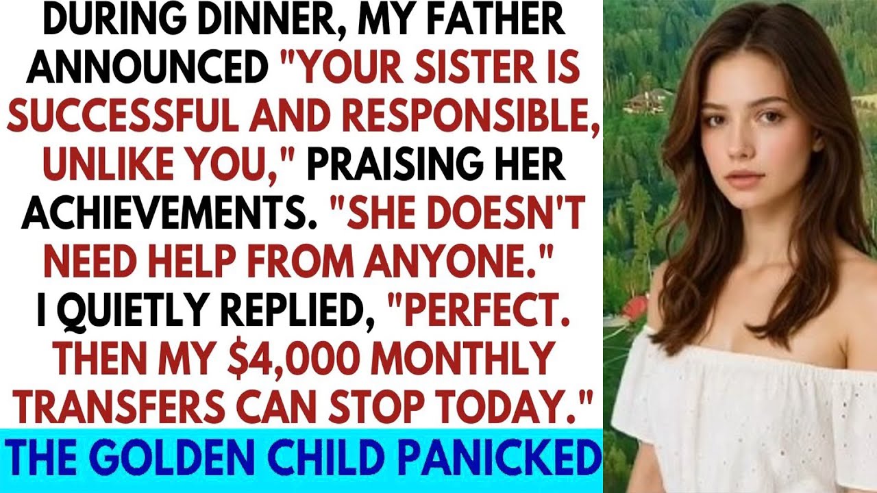 Dad Praised My “Successful” Sister—Until I Revealed I’d Been Funding Her Life All Along