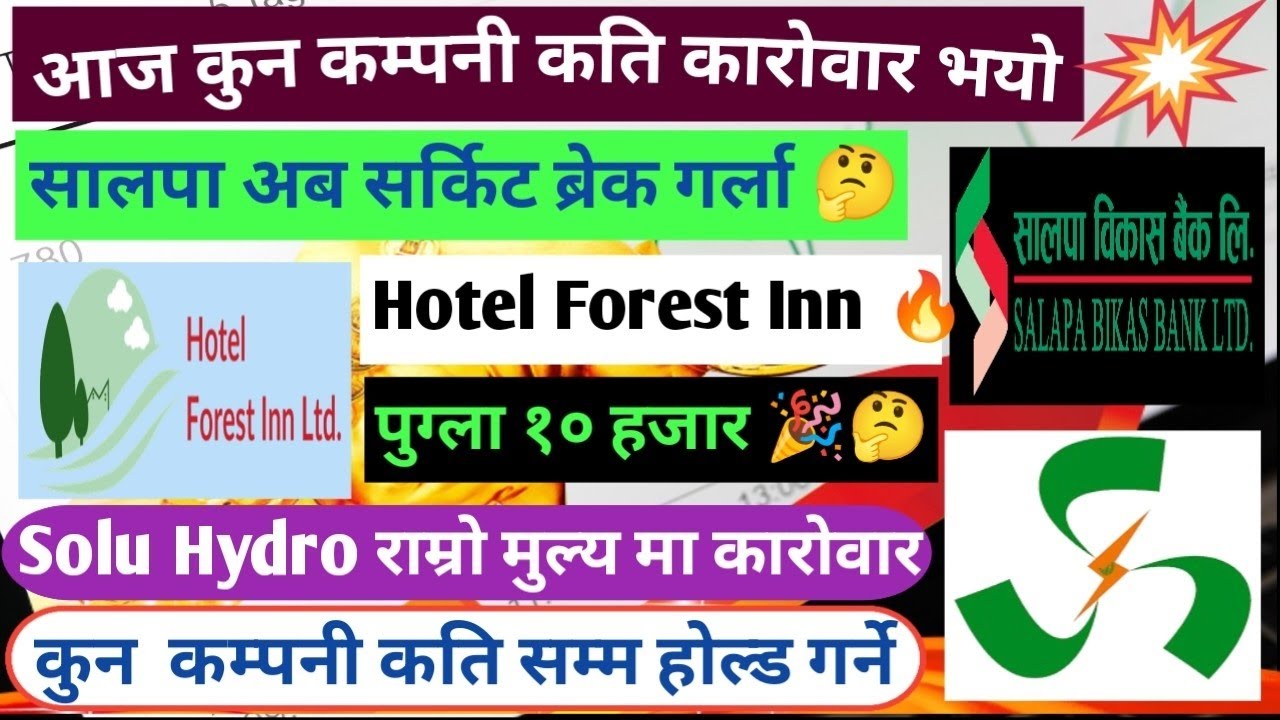 Salpa bikas bank limited and hotel forest inn limited solu hydro power limited today update 