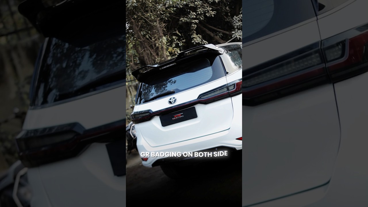 Toyota Fortuner/ Legender GR AERO SPOILER#toyotaindia#caraccessories#modified#legender#gr#fortuner