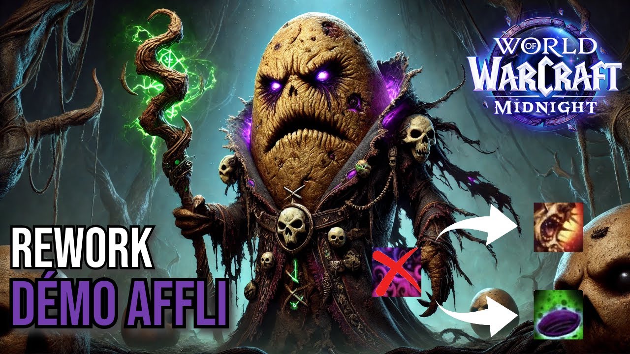 APERCU DE CLASSE: LE REWORK SALVATEUR DU DÉMONISTE AFFLICTION ?! | WoW MIDNIGHT !