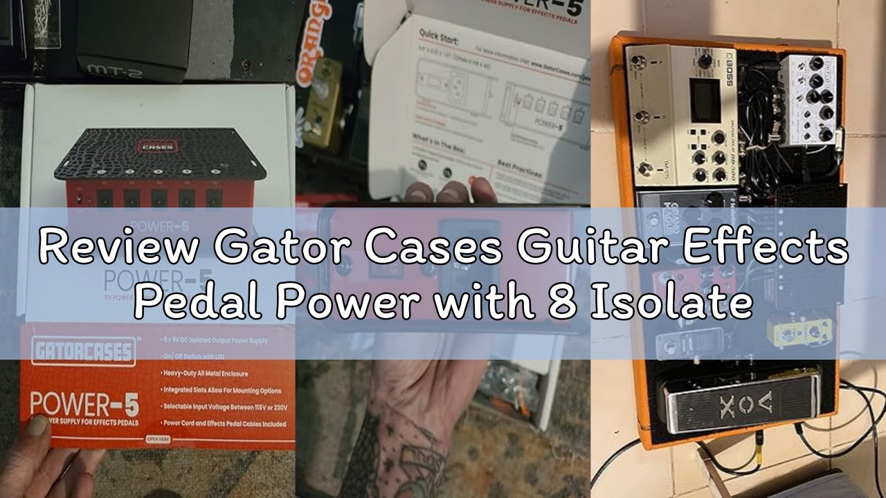 Review Gator Cases Guitar Effects Pedal Power with 8 Isolated Outputs | Maximum Output Current: 1600