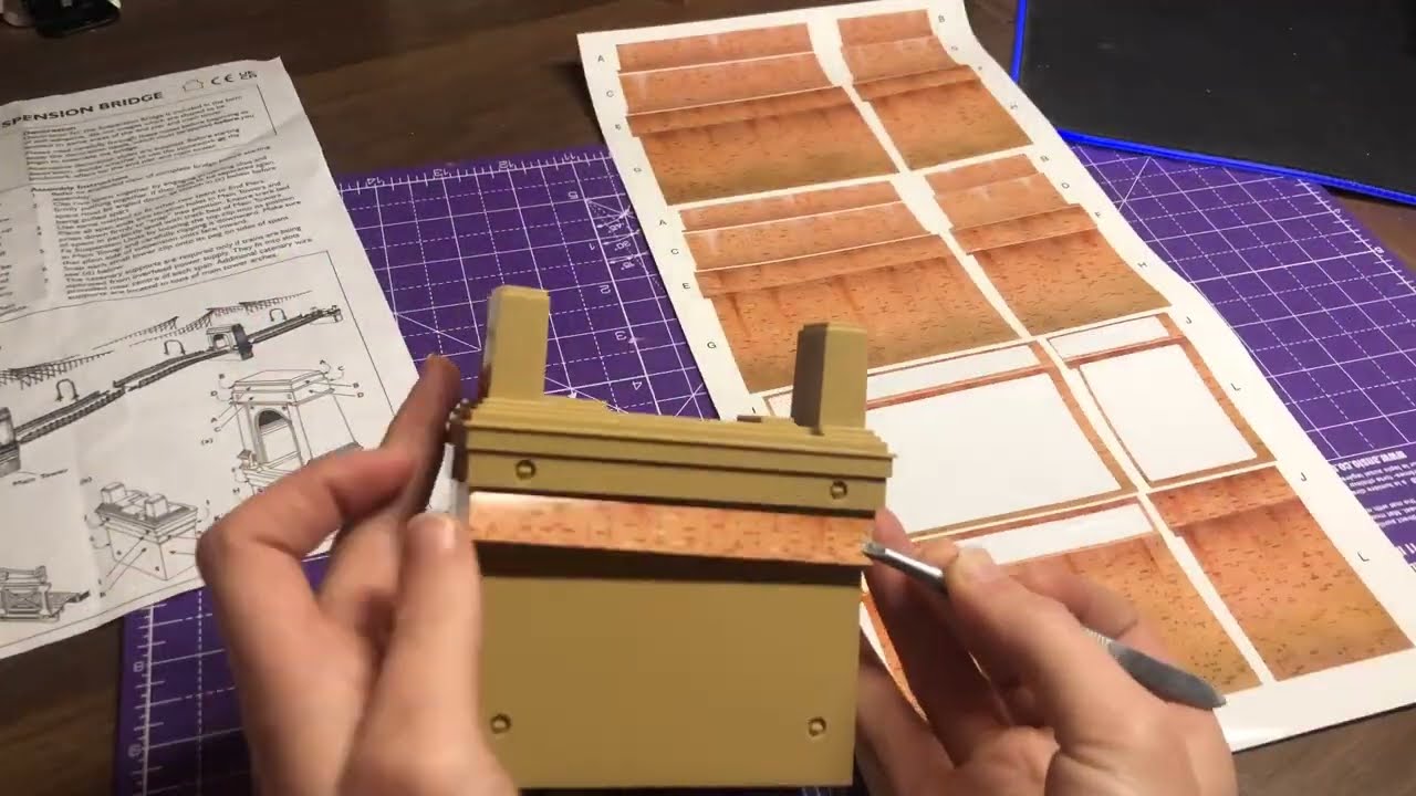 RGJ Trains  OO Gauge Layout, Episode 8 Hornby R8008 Grand Suspension Bridge