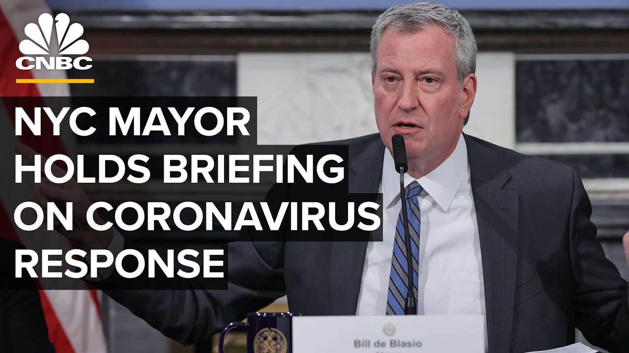 NYC Mayor Bill de Blasio holds news conference on coronavirus response - 3/16/2020