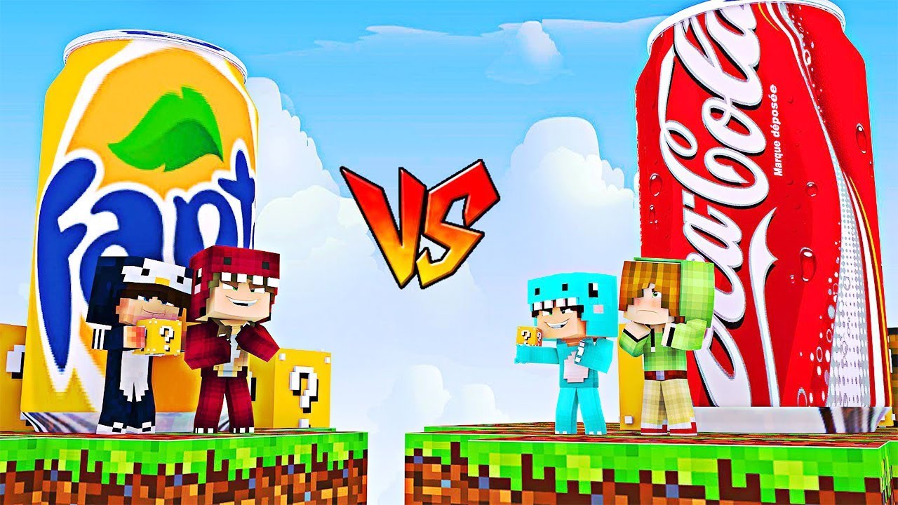 MILO ISLA de COCA COLA VS ISLA de FANTA 🌴 MINECRAFT