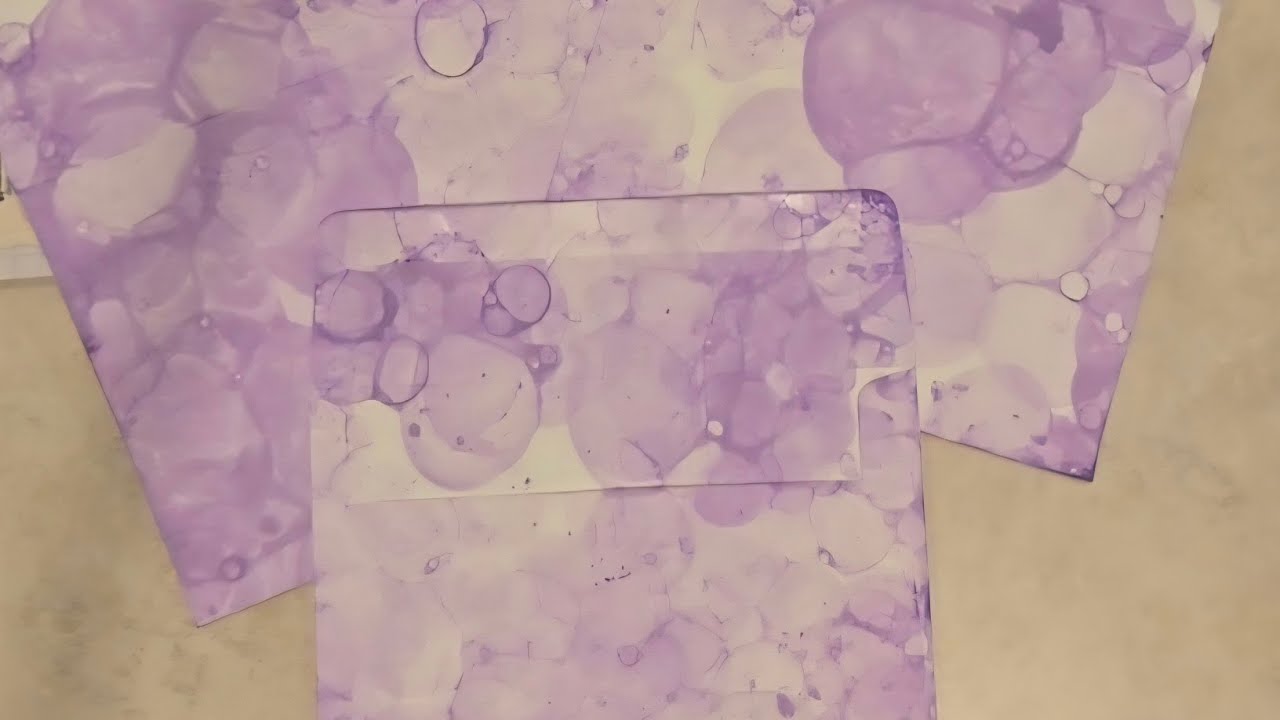 Bubble Dyed Paper