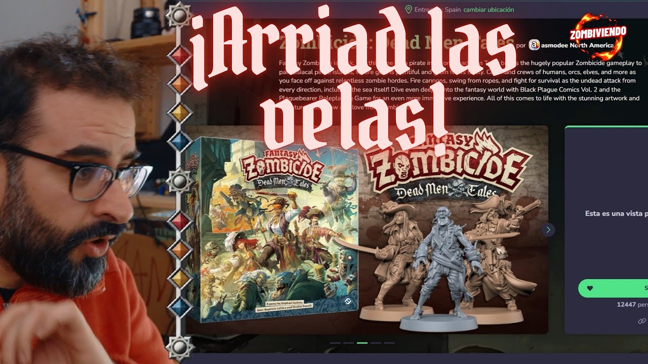 💀Zombicide PIRATAS y el RPG de Black Plague levan anclas en Gamefound!!💀