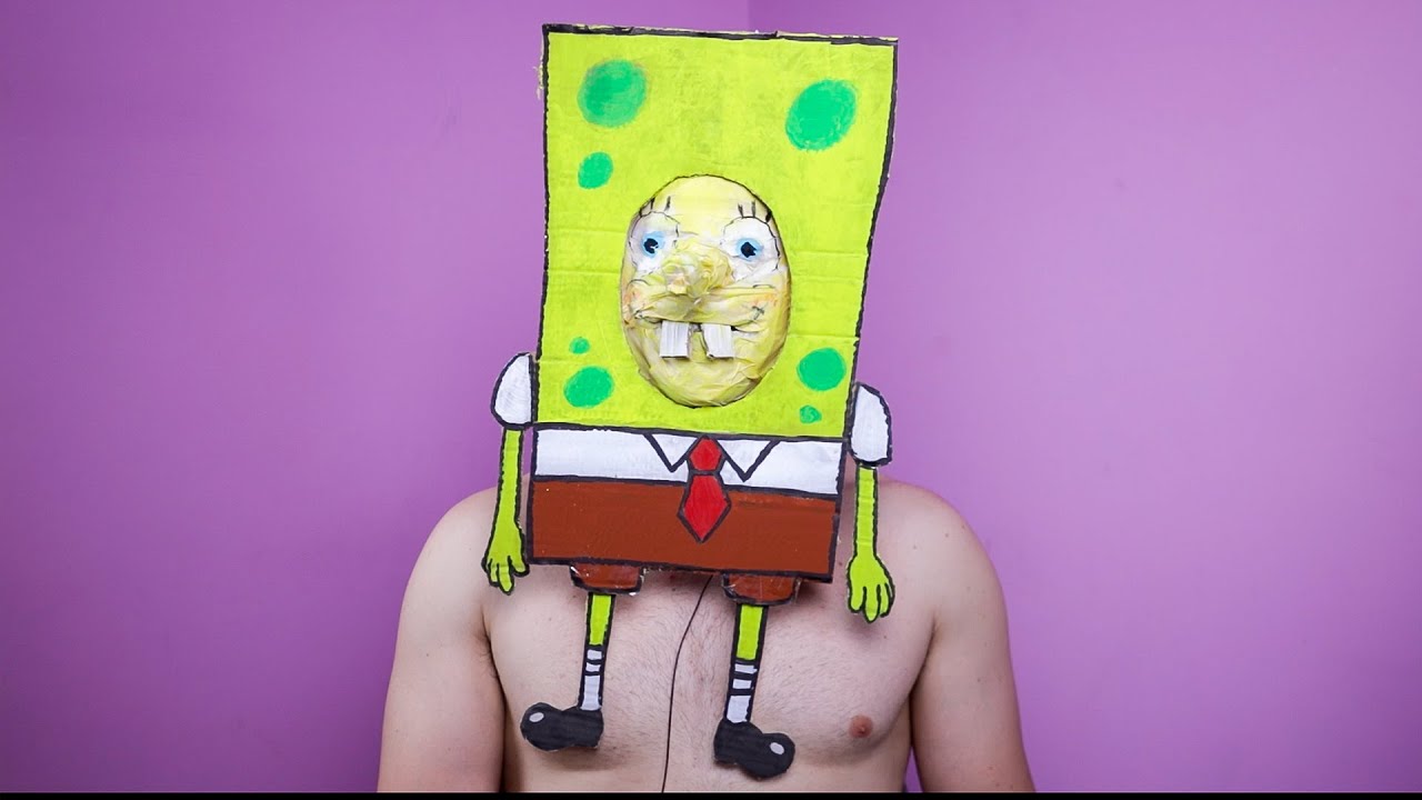 MI TRASFORMO in SPONGEBOB con 10 &euro;