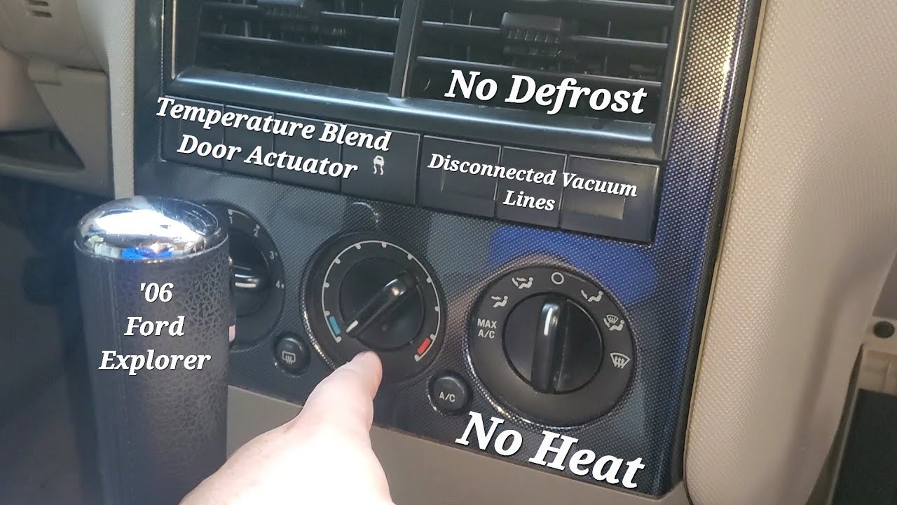 How to - 2006 Ford Explorer Temperature Blend Door Actuator