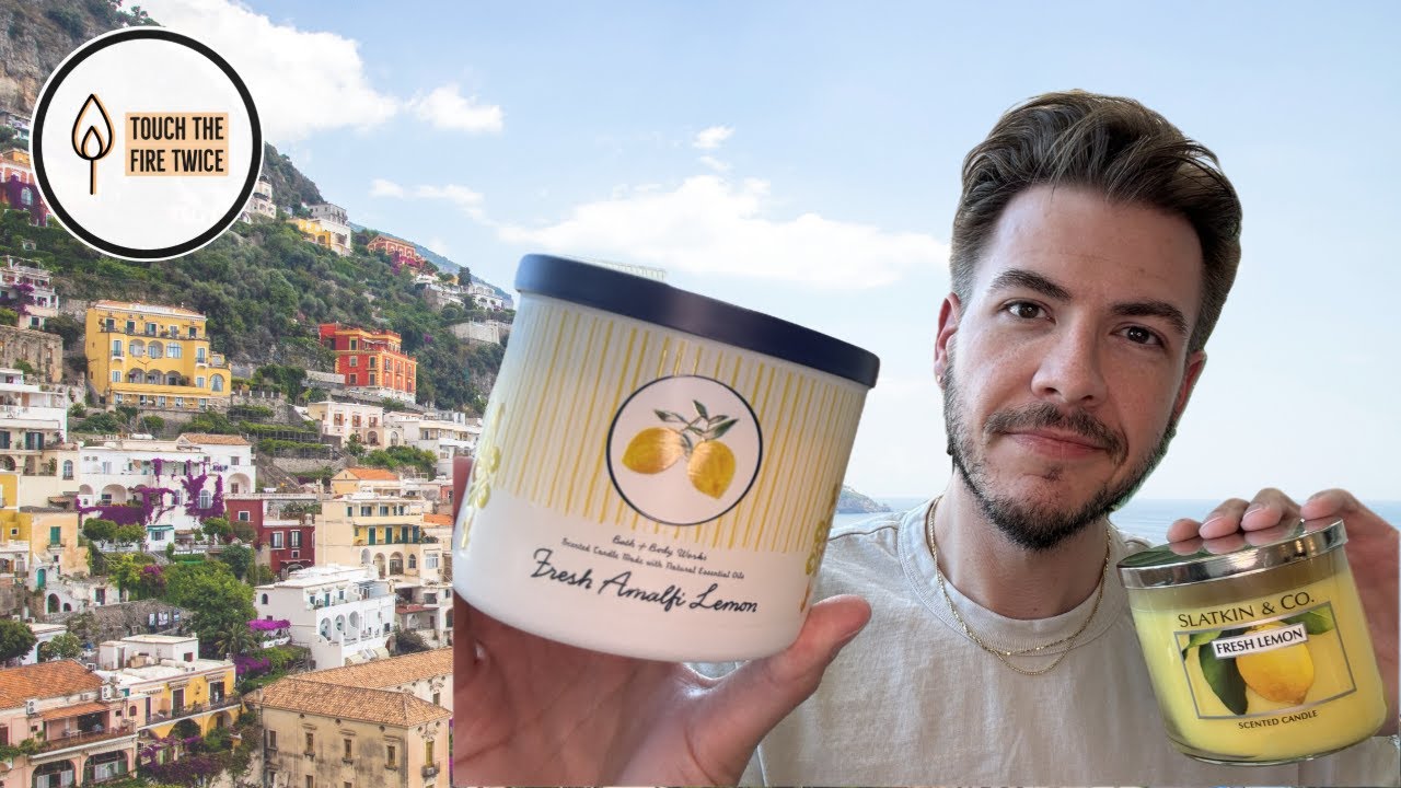 Fresh Amalfi Lemon Candle Review - Slatkin & Co. Repackage? | Bath & Body Works | TouchTheFireTwice