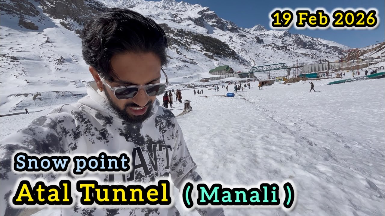 Atal tunnel (Manali) || Full Snow || Snow Point || Manali Update 