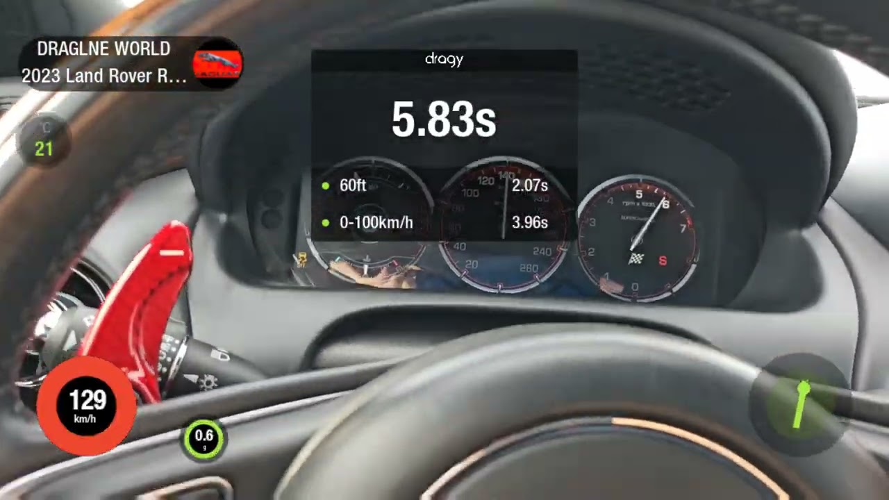 Jaguar XJ-L supersport 2015 stage 2 with dragy gps