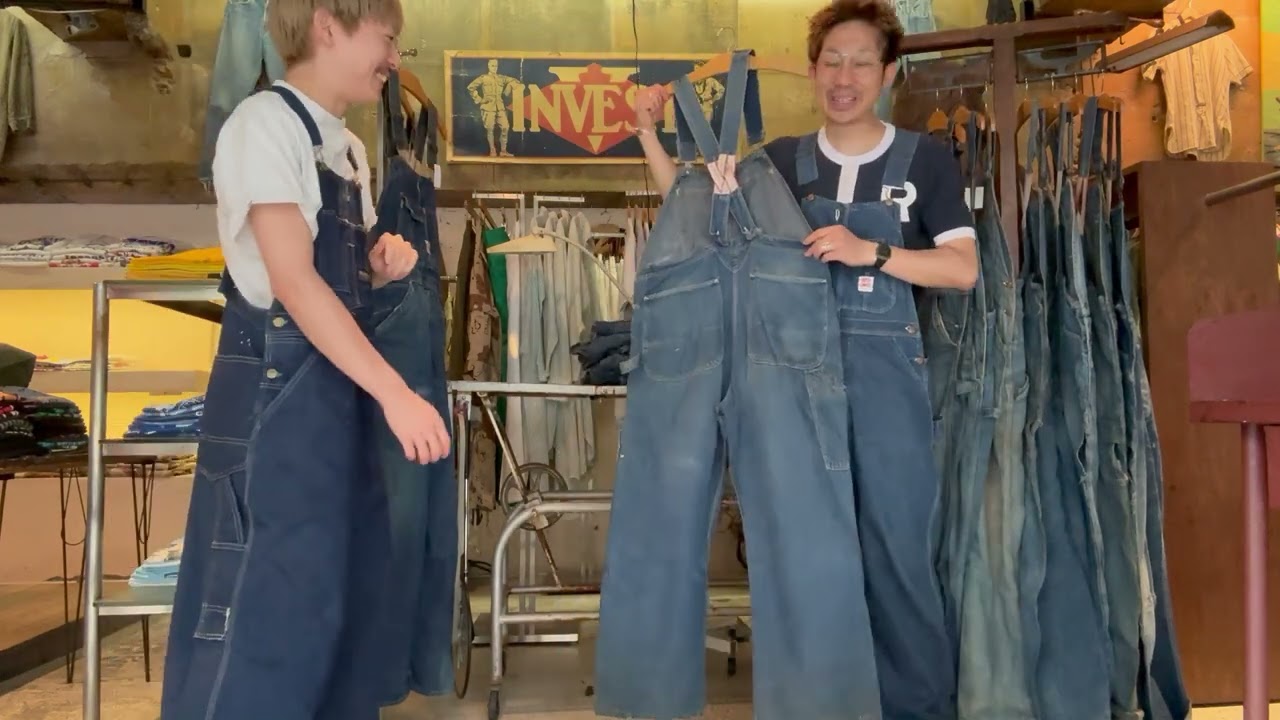 6月25日(水)大阪店 Vintage Buttoms入荷日#1! ③ Vintage Denim Overall編Part1 Low back Style!!