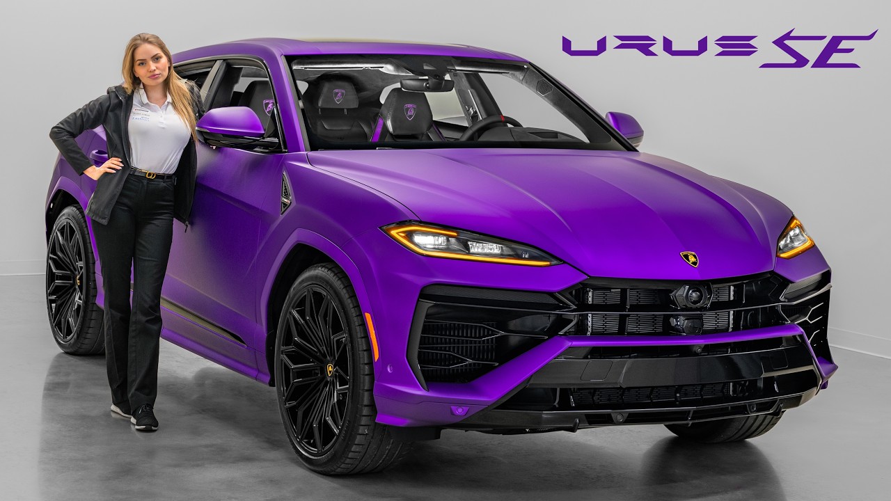 MATTE PURPLE 2025 Lamborghini Urus SE Sound and POV Walkaround! - Viola Nebula