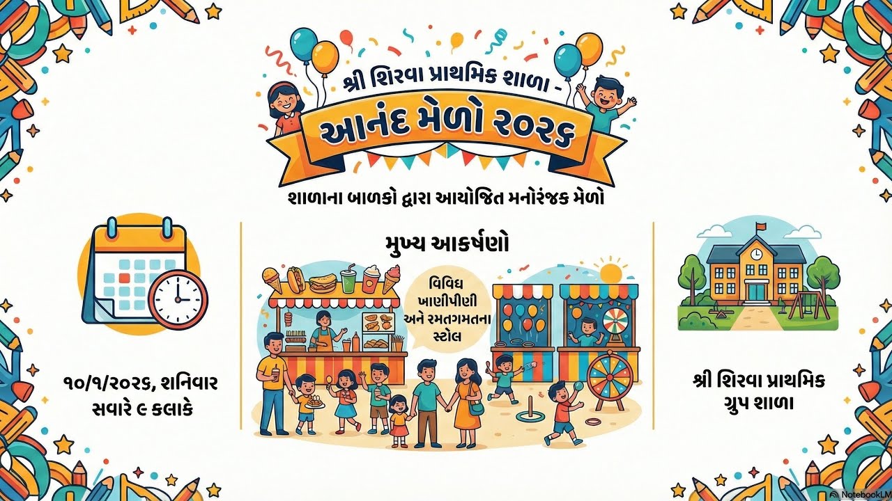 આનંદ મેળો- ૨૦૨૬ 🌮🍔🥘  #school #education 
