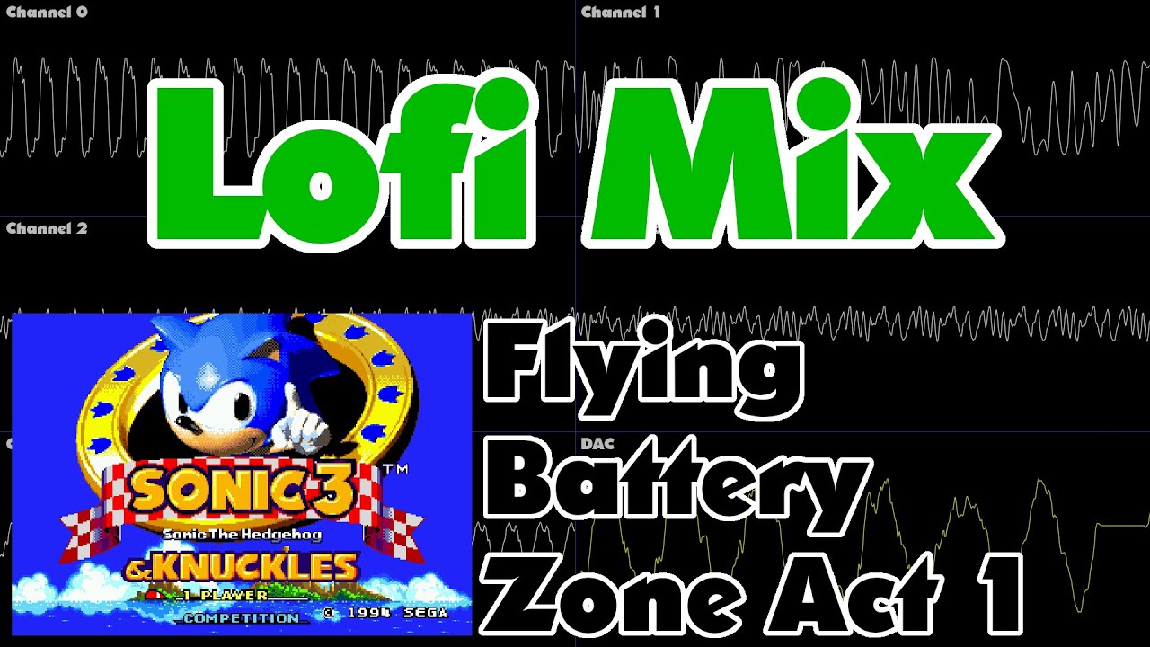 Sonic 3 and Knuckles - Flying Battery Zone Act 1 - Lowfi Mix