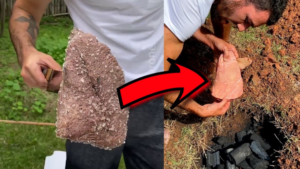 ELE ASSOU UMA PICANHA ENTERRADA EMBAIXO DA TERRA 😲