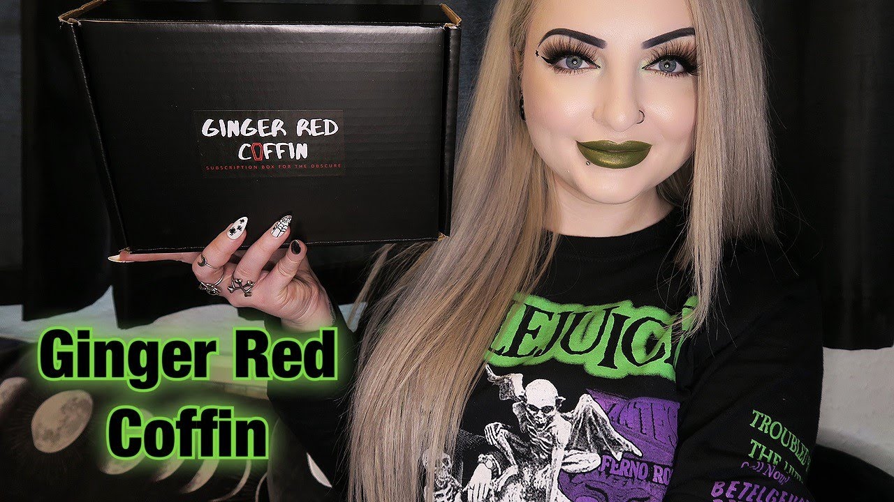 Ginger Red Coffin - Gothic Subscription Box Unboxing February 2021