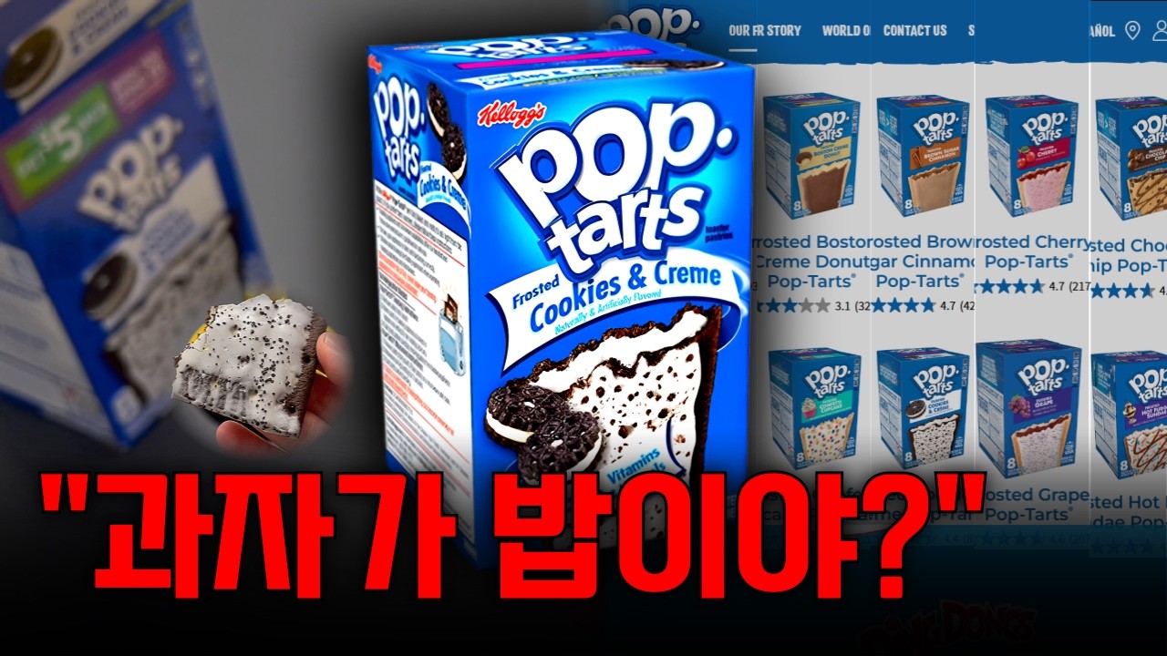 미국 아침 팝타르트, 진짜로 달까? (직접 먹어봄)