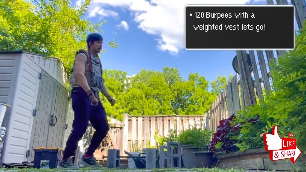 120 Weighted Vest Burpees | Uncut Burpees Workout