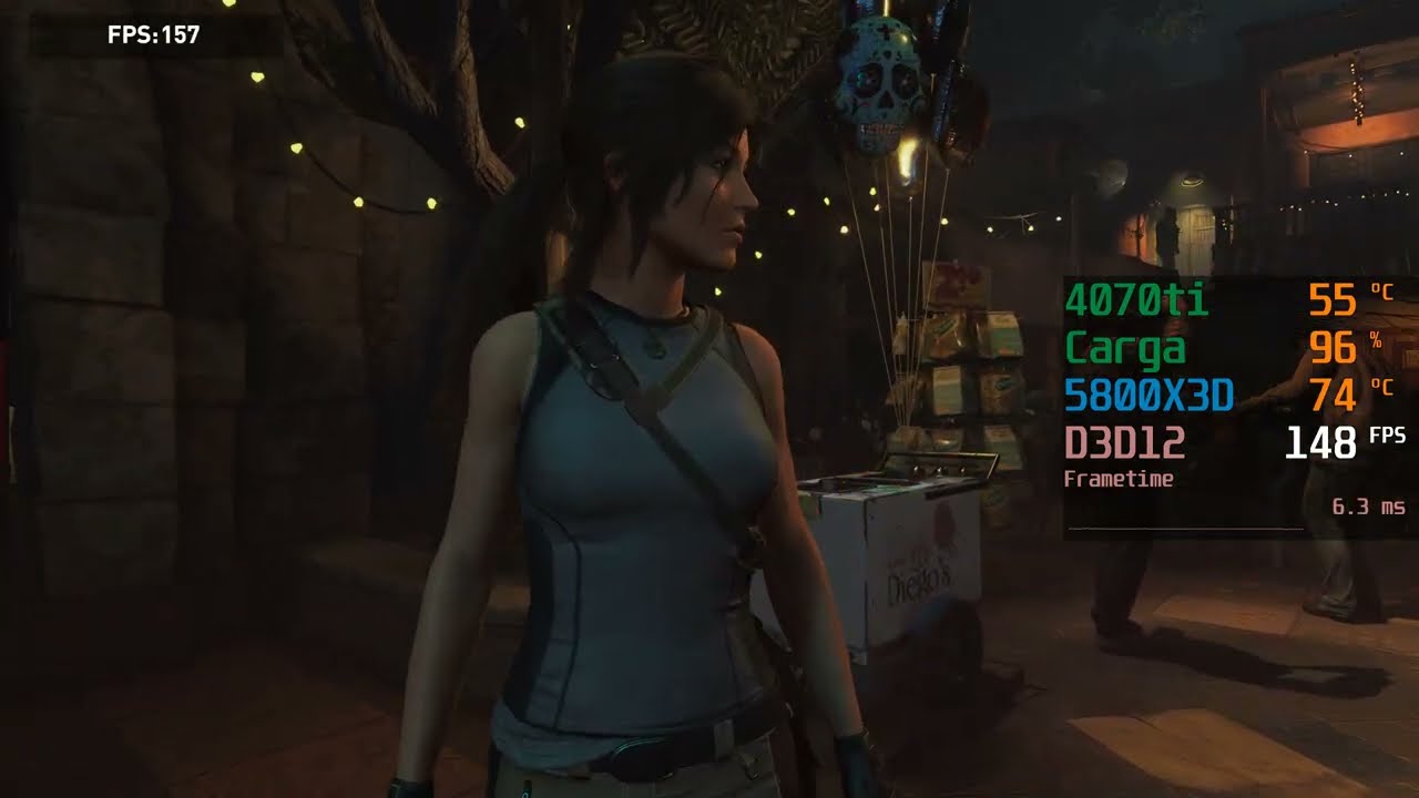 Shadow of the Tomb Raider - 1440p y 1080p en 2026 con GPU: RTX 4070Ti y CPU: Ryzen 7 5800X3D