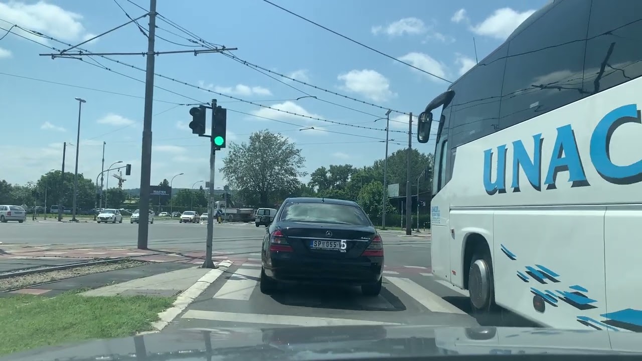 Beograd, vožnja, Kosančićev venac (Saborna crkva) - Most na Adi - Ostružnica
