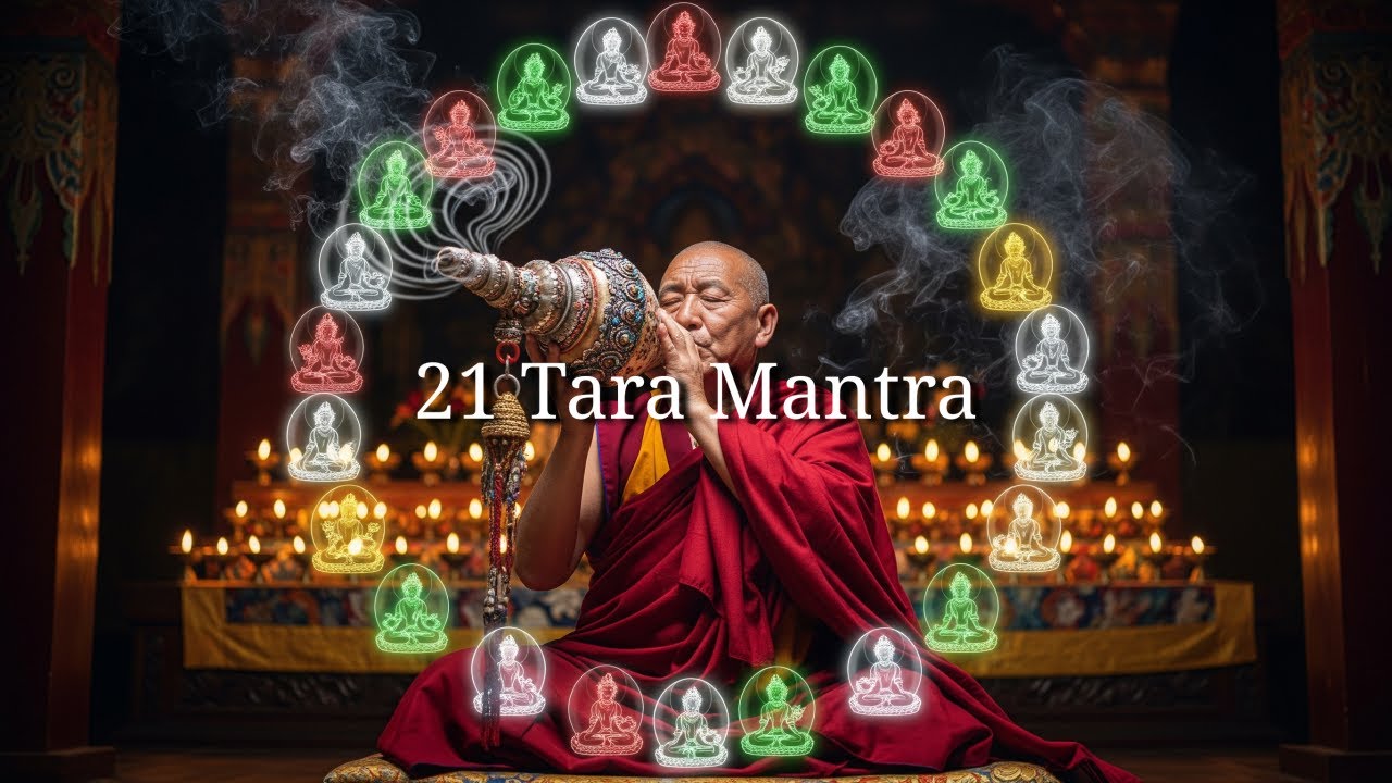 21 Tara Mantra — Powerful Protection, Healing & Blessings | Tibetan Monks Chant