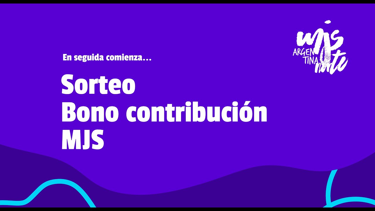 Sorteo Bono contribución MJS ARN 2026