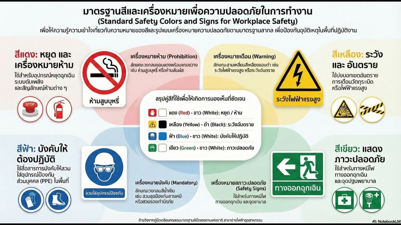 Podcast EP97 : Safety Signs and Colors มาตรฐาน สี และ เครื่องหมาย ความปลอดภัย
