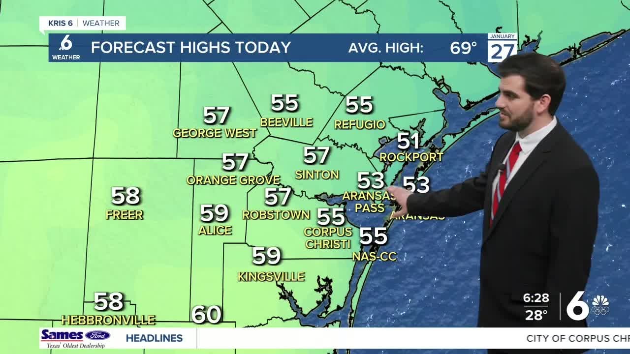 Another cold start for Tuesday, but temperatures climb into the middle of the week