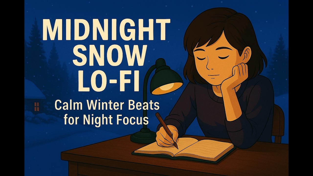 Midnight Snow Lo Fi ❄️ Calm Winter Beats for Night Focus