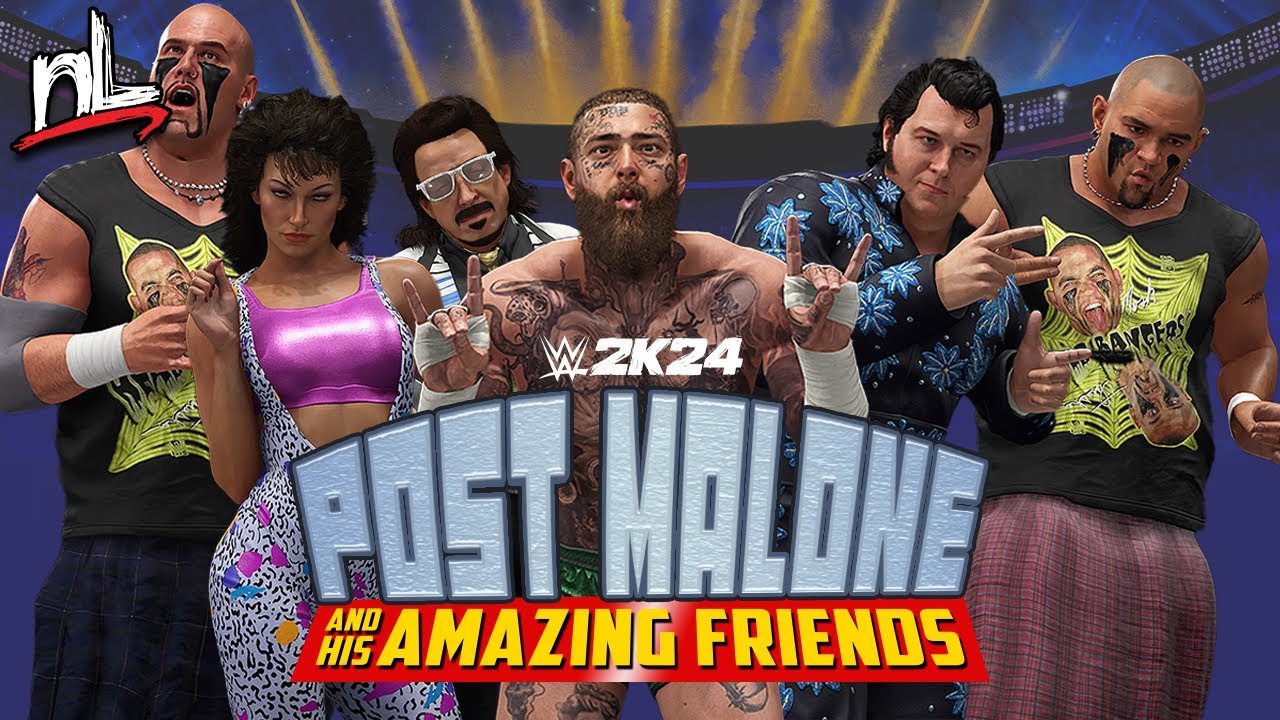 Brand New WWE 2K24 DLC! Post Malone & Friends Pack!