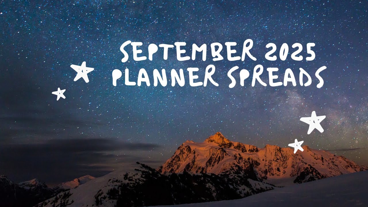 September 2025 Planner Spreads