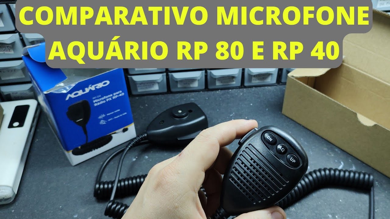 COMPARATIVO MICROFONE AQUÁRIO RP 80 E RP 40 - INSTALAÇÃO DO RESISTOR DE ALIMENTAÇÃO DA CÁPSULA