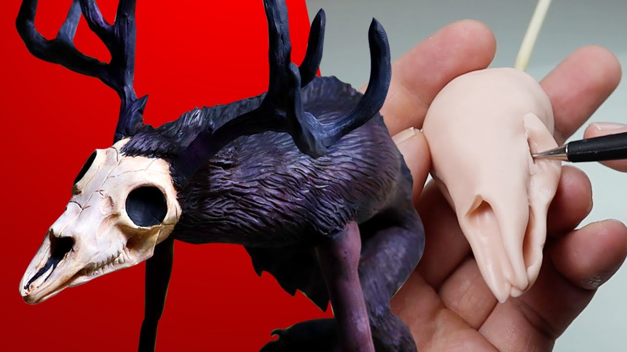 Создаём ВЕНДИГО! *монстр, пожирающий плоть* — Запросы подписчиков на скульптуру № 10 — Процесс со...