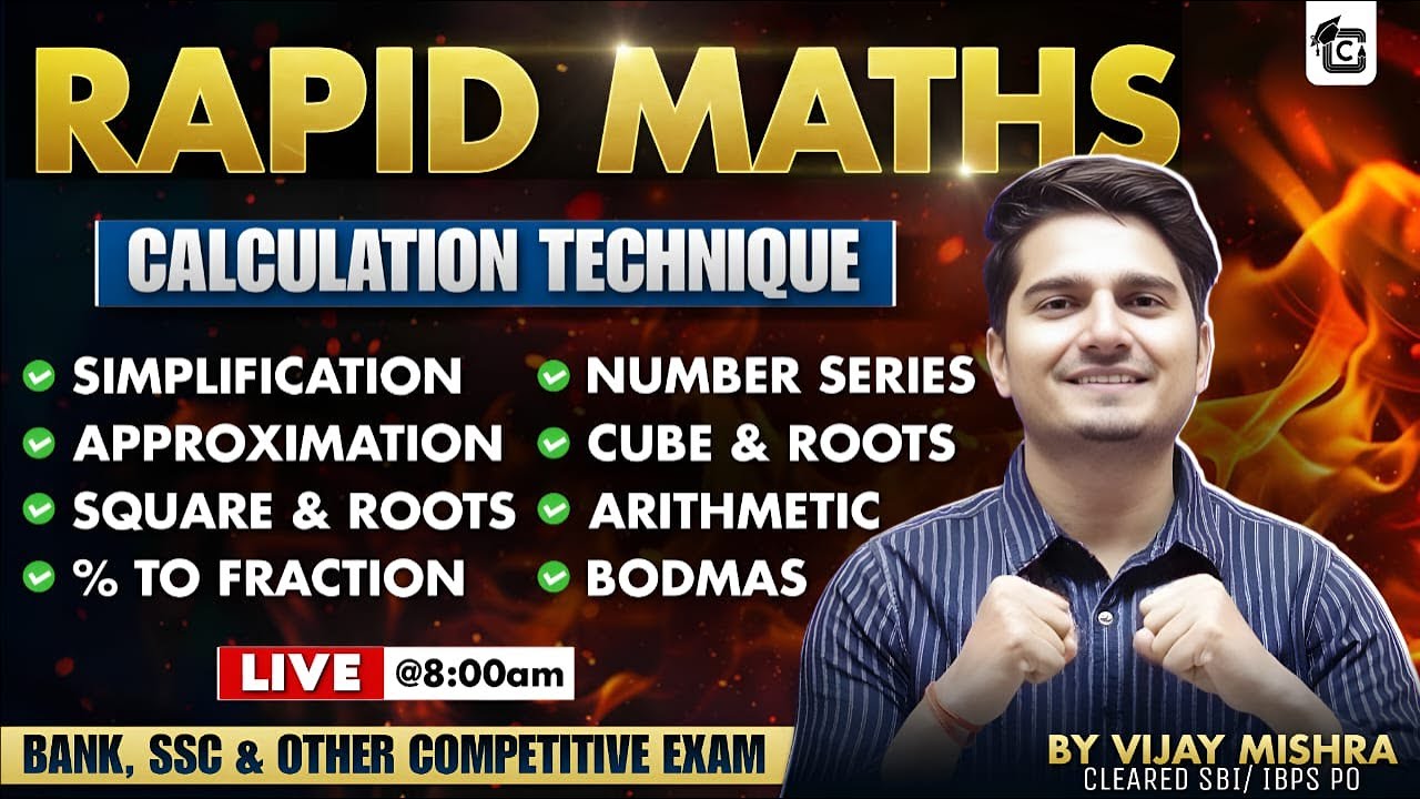 #166 Vedic Maths Tricks For Fast Calculation | Speed Maths for Bank Exams/RBI/ SSC by Vijay Mishra