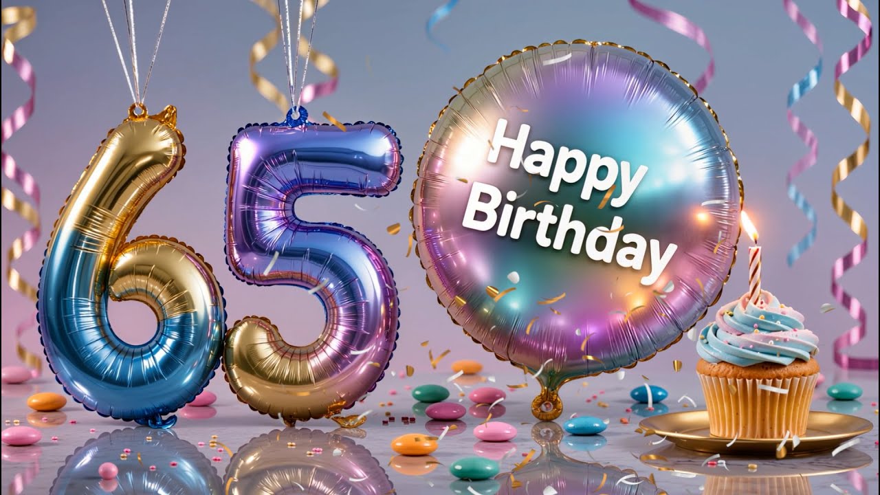 Happy 65th Birthday Song | Beautiful Birthday Wishes for 65 Years