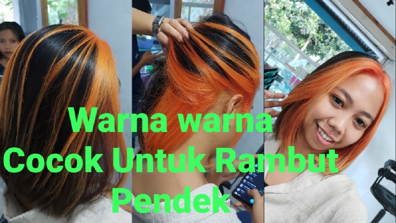 Model dan Trend Warna Cat Rambut Wanita Kekinian Peek a boo