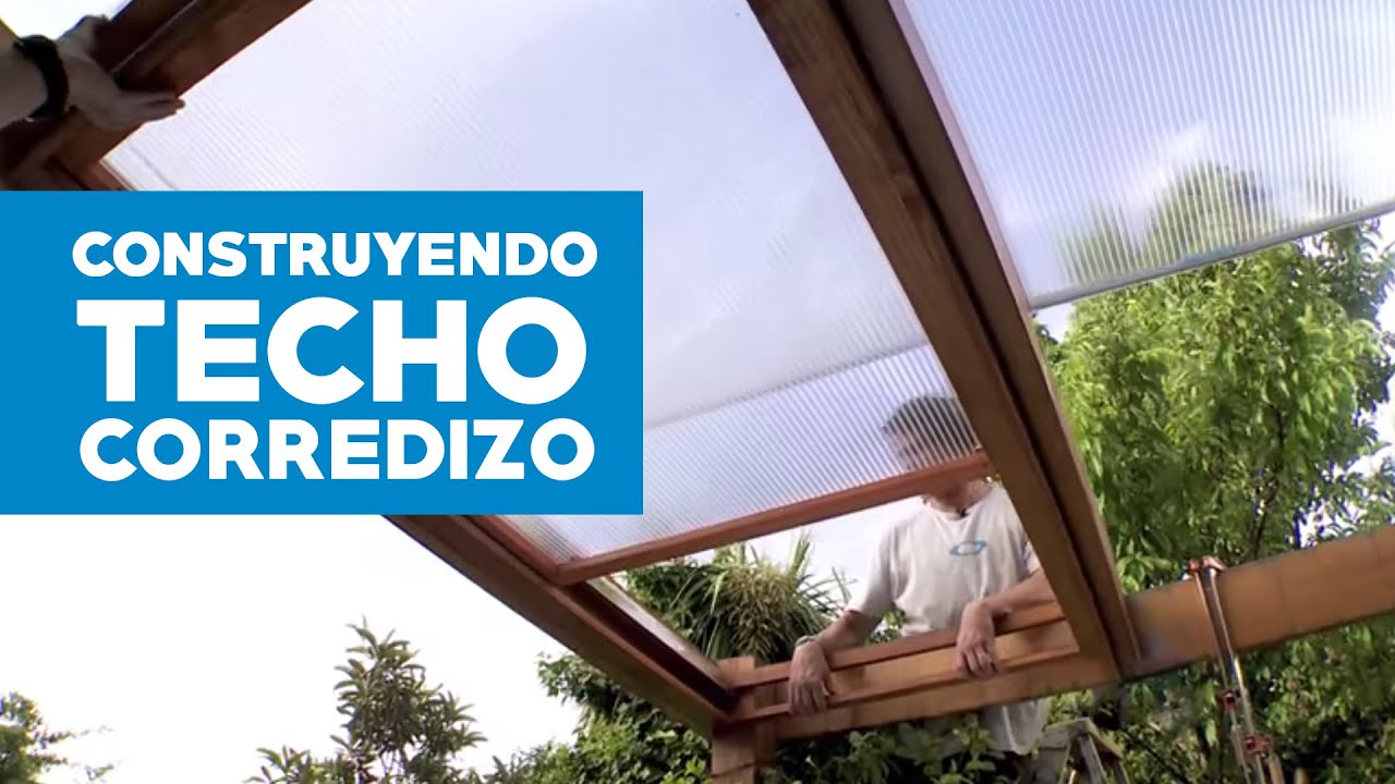 ¿Cómo hacer un techo corredizo de policarbonato?
