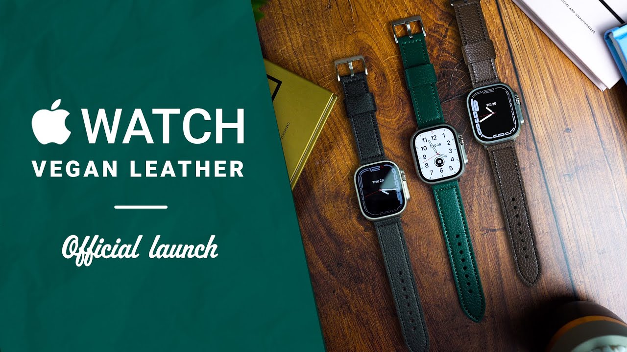 These VEGAN Leather Apple Watch Straps by Buckle & Band are Incredible