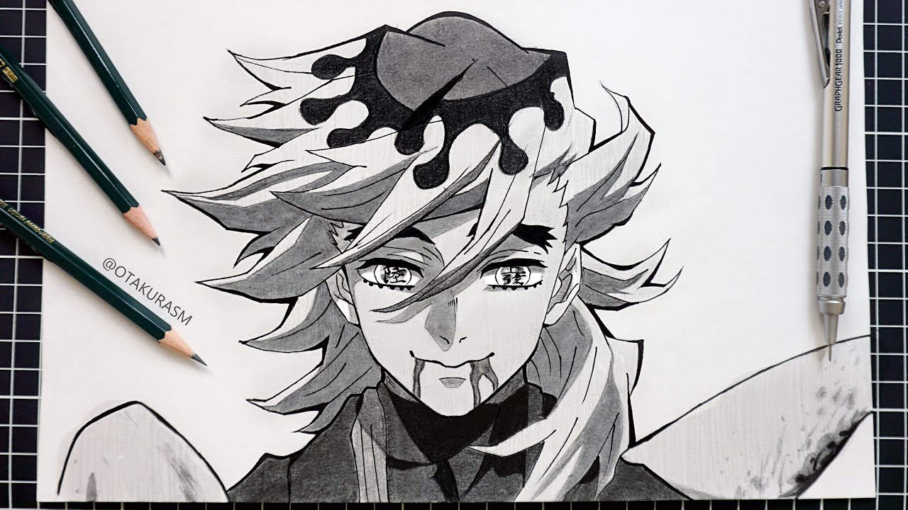 how to draw DOUMA Easy | Demon slayer