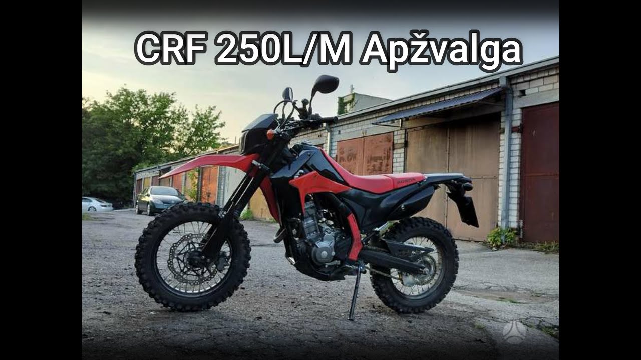 Honda CRF250L Apžvalga. Geriausias pirmas enduro motociklas?