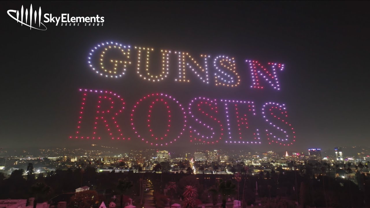 Guns N' Roses 2026 World Tour Drone Show | Sky Elements Drone Shows