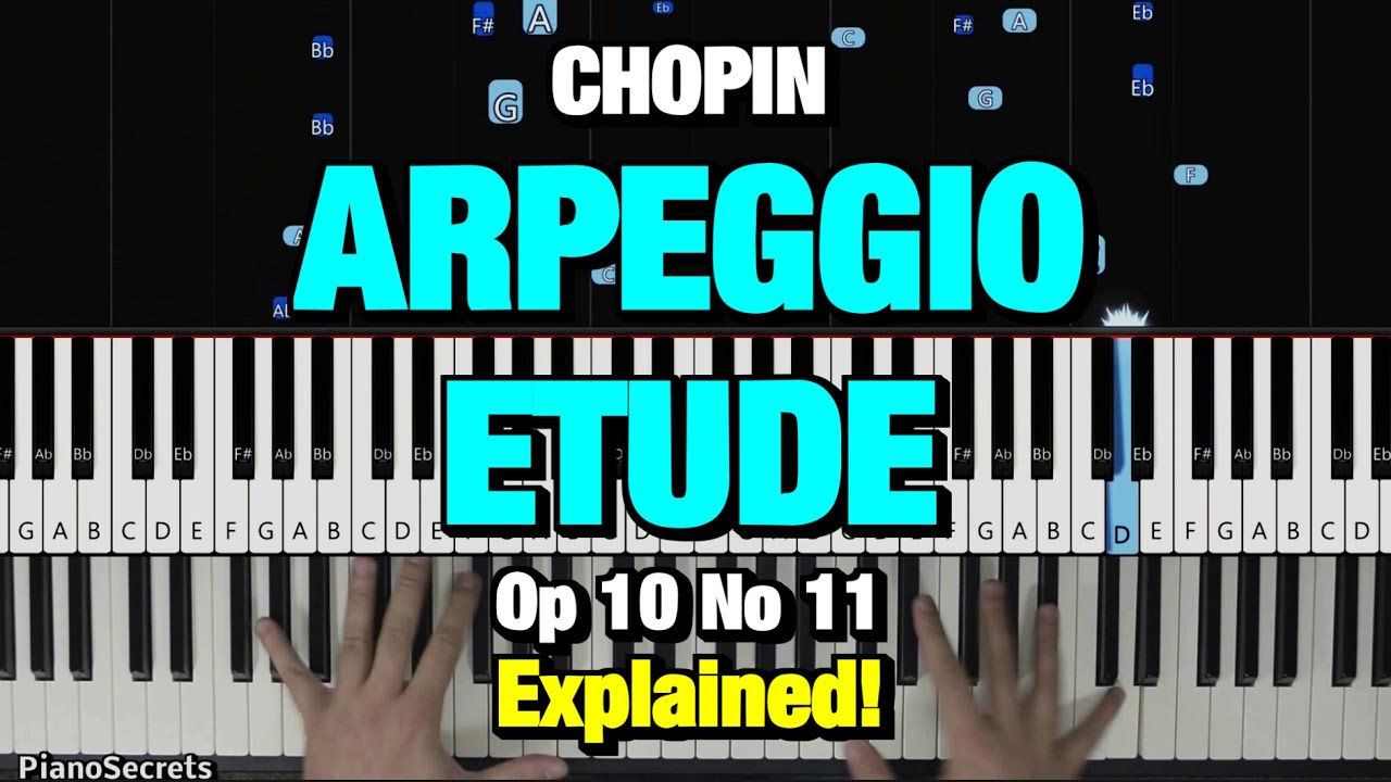 HOW TO PLAY - Chopin - Etude Op.10 no.11 (Piano Tutorial Lesson)