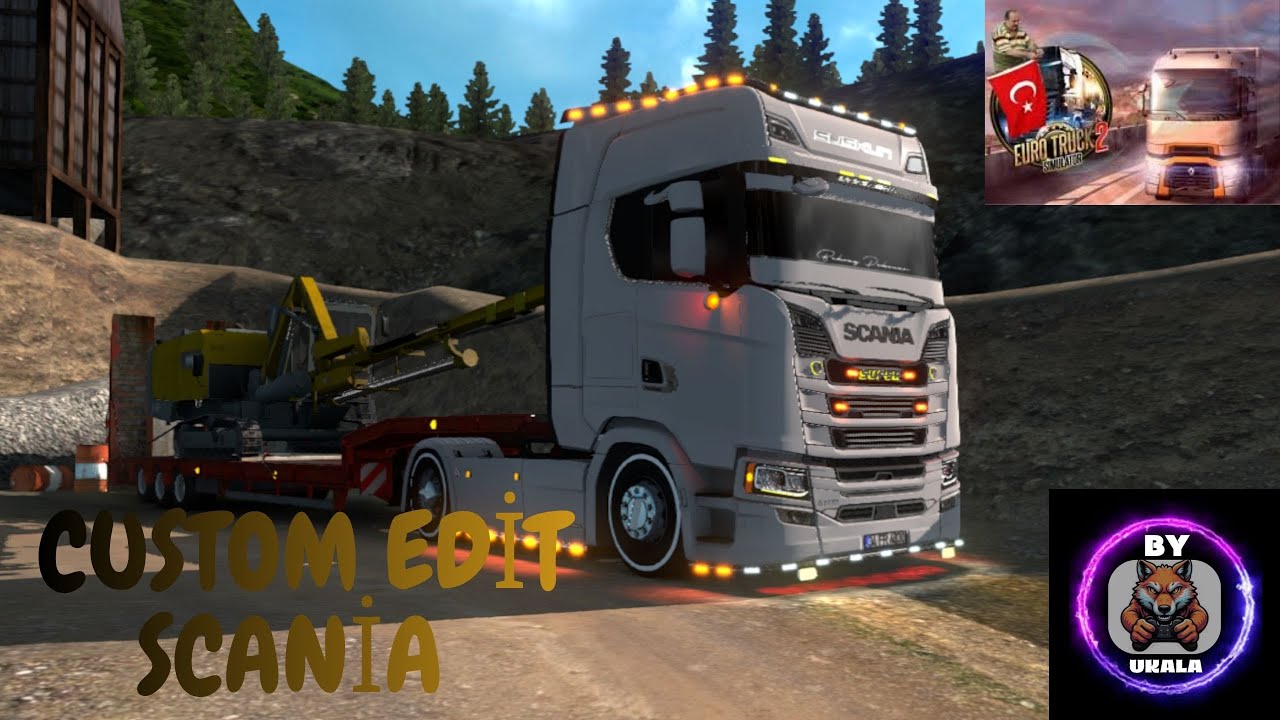 ETS2 //MADENDEN DEĞİŞİK BİR YÜK SARDIM// (ARACI PARÇALAMADAN ASFALTA ULAŞTIM) :)
