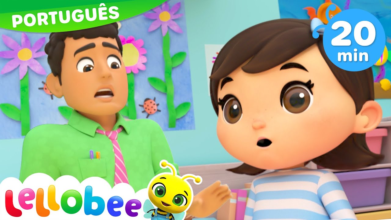 Hickory Dickory Dock 🕰️🐭 | Canção Infantil Clássica  Lellobee Brasil | Desenhos Animados