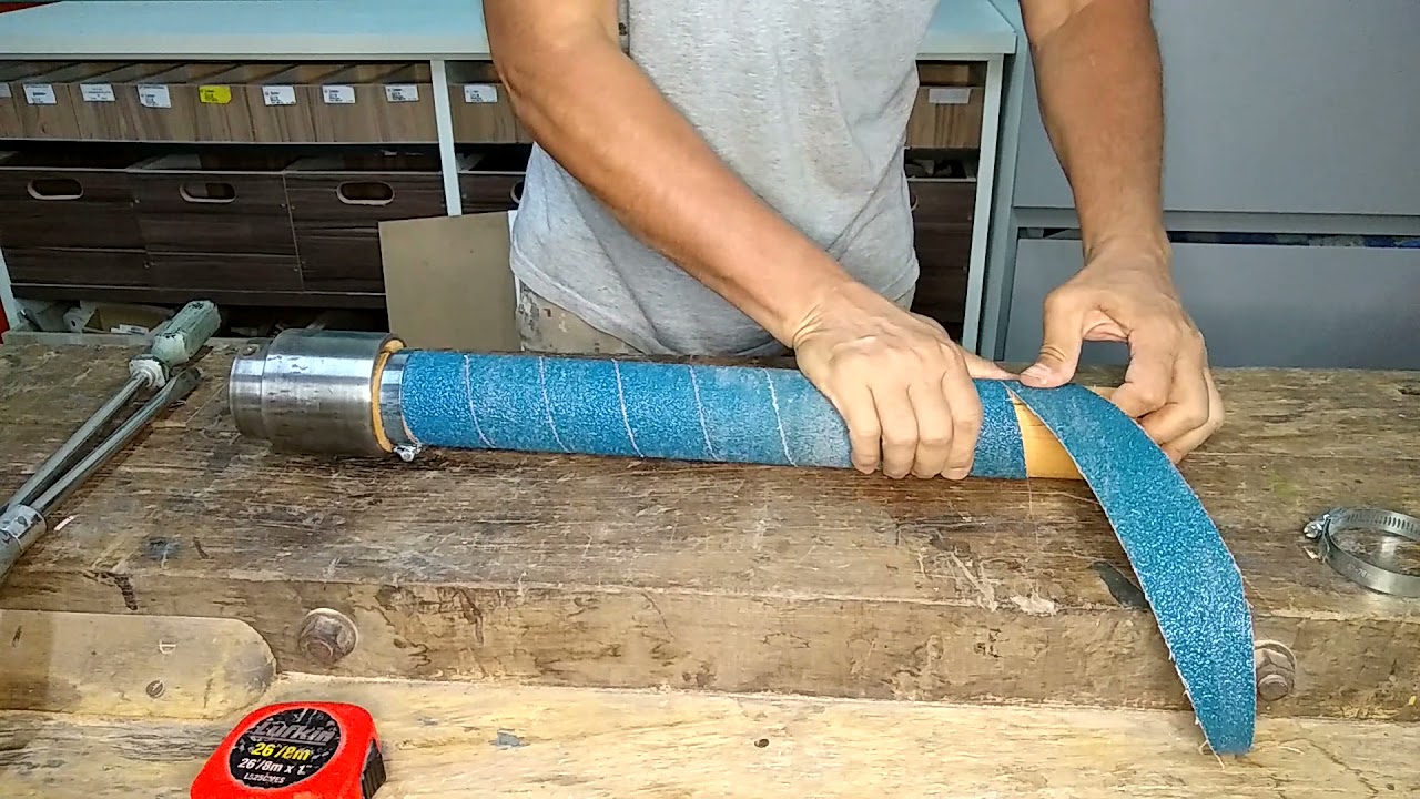 Como fazer uma lixadeira de rolo no torno!!! How to make a roller sander on the lathe!!!